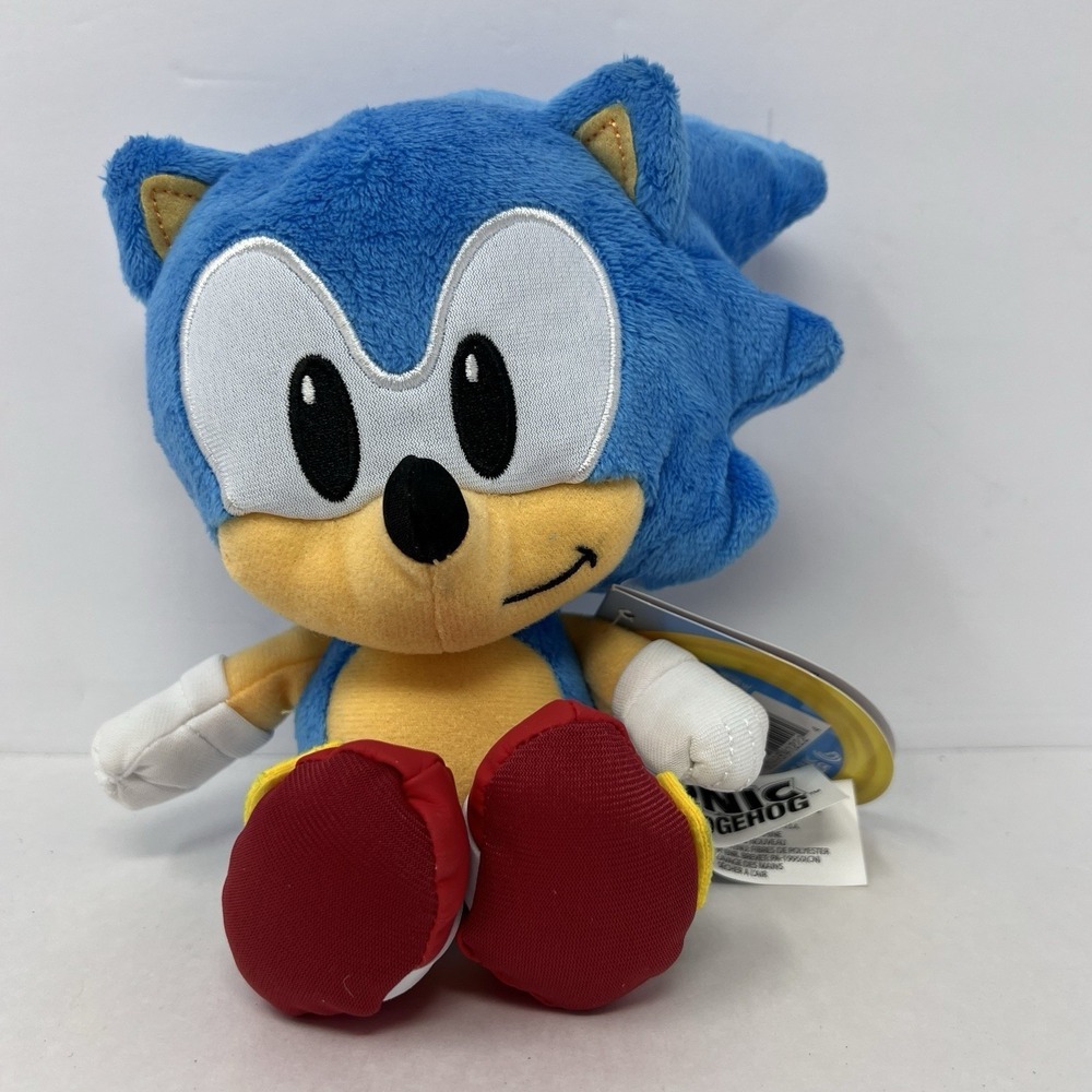 Sonic the Hedgehog 7"‎ Sonic Plush Figure Nice Stuffed Animal Jakks